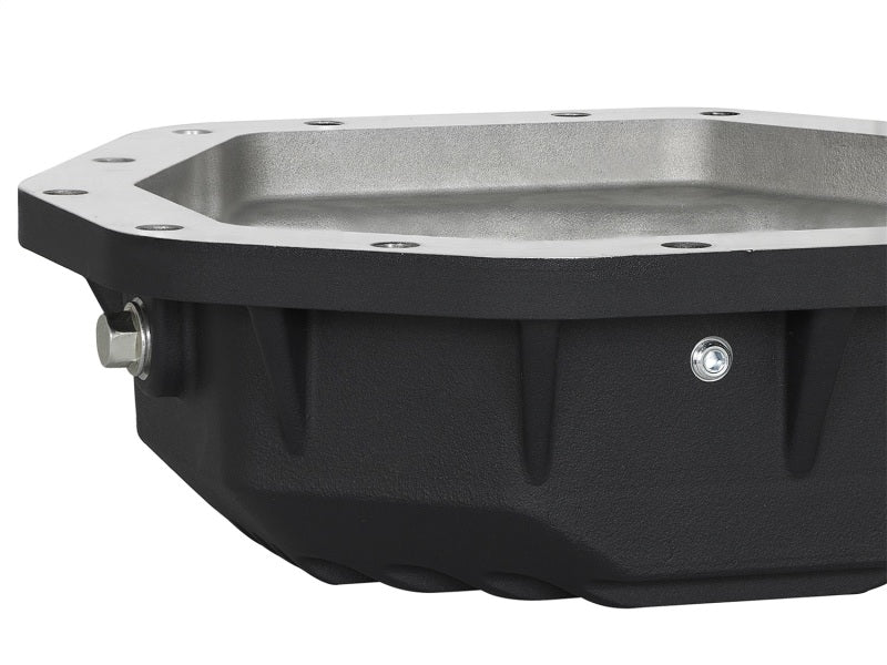 Couvercle de différentiel arrière aFe Power Pro Ser noir avec ailerons Mach 2017 Ford Diesel Trucks V8-6.7L(td) Dana M275-14