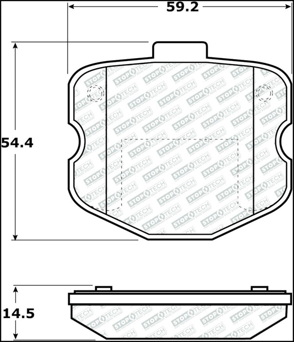 Plaquettes de frein StopTech Street Select - Avant