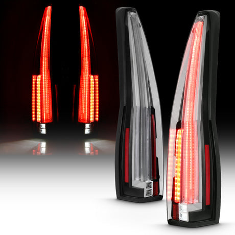 Feux arrière à LED ANZO 2007-2014 Chevrolet TahOE Rouge/Clair