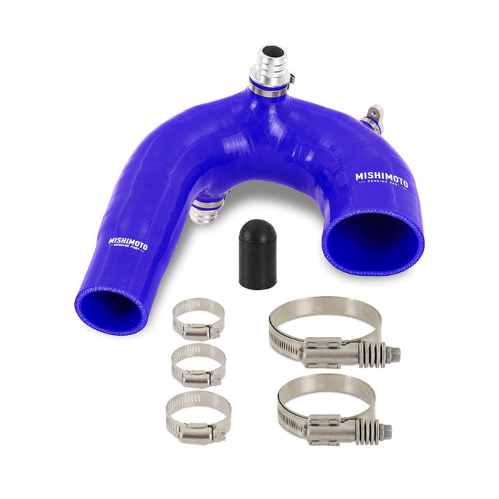 Tube d'admission en J en silicone Mishimoto 2016+ Polaris RZR XP Turbo - Bleu