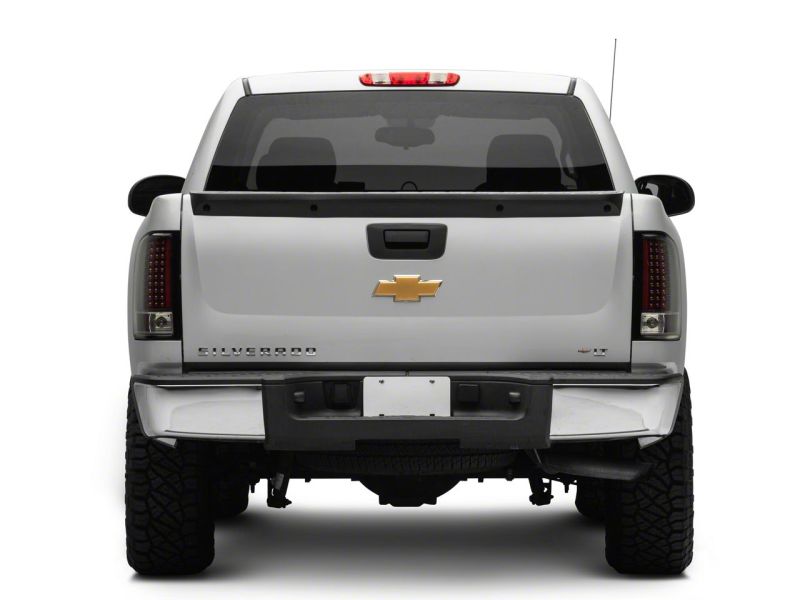 Raxiom 07-13 Chevrolet Silverado 1500 LED Tail Lights- Blk Housing (Clear Lens)