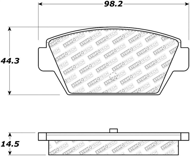 Plaquettes de frein arrière StopTech 87-92 Mitsubishi Galant Street Select