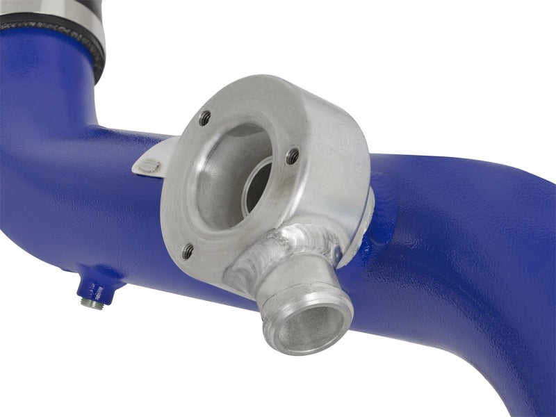 Tube de refroidisseur intermédiaire aFe Bladerunner - Bleu côté chaud/froid 15-16 Ford Mustang EcoBoost L4-2.3L (t)