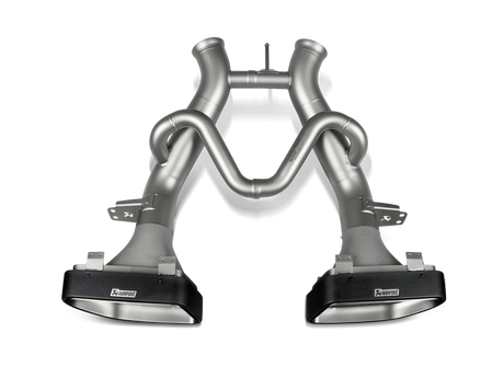 Ligne Slip-On Akrapovic 14-17 McLaren 650S/650S Spyder (titane) avec embouts en carbone