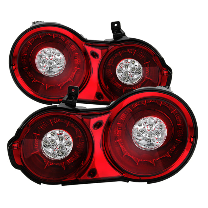 Feux arrière à LED Spyder 09-15 Nissan GTR Rouge Transparent ALT-YD-NGTR09-LED-RC