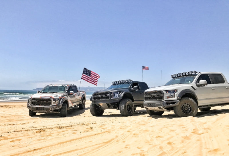 Barre lumineuse suspendue à DEL KC HiLiTES 17-18 Ford Raptor 57 po Pro6 Gravity à 9 lampes et faisceau combiné de 180 W