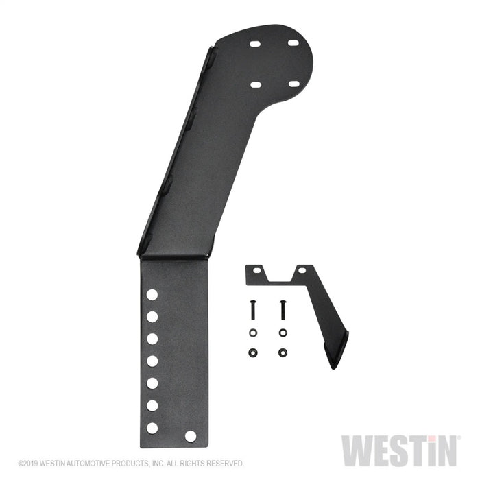 Support combiné pour troisième feu stop / RotoPax Westin 07-18 Jeep Wrangler JK WJ2 - Noir texturé