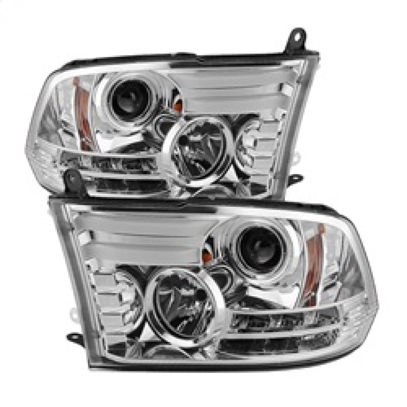 Phares de projecteur Spyder Dodge Ram 09-12 Barre lumineuse DRL Chrome PRO-YD-DR09-LBDRL-C