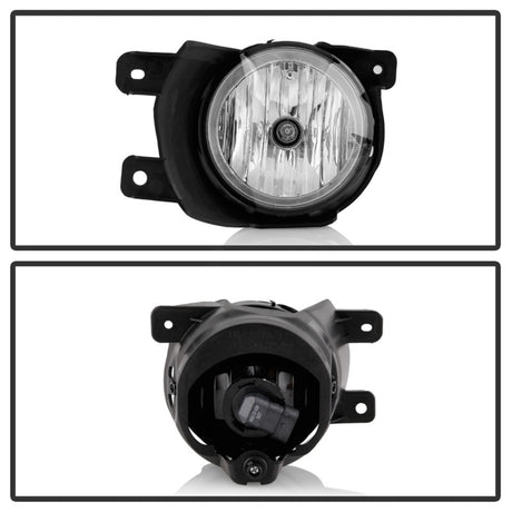 Feux antibrouillard Spyder Toyota Sequoia 08-16 de style OEM avec interrupteur d'ajustement OEM - Ampoules antibrouillard-4145 (incluses) - Transparent
