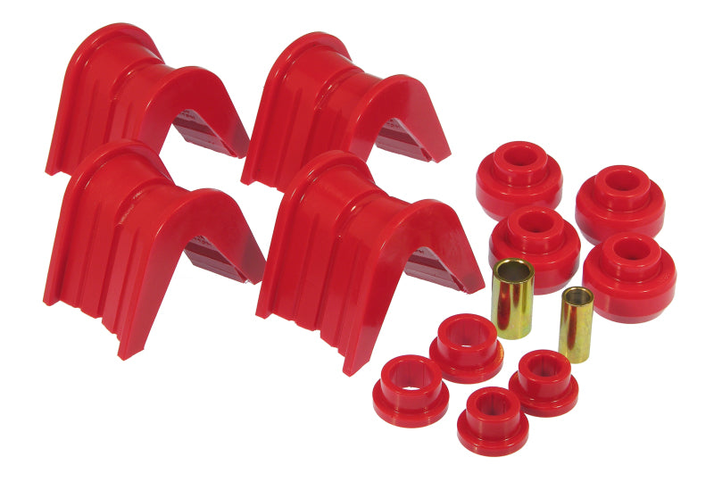 Jeu de bagues Prothane 66-79 pour camions Ford, 14 pièces - Décalage de 2 degrés - Rouge