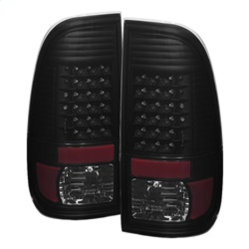 xTune Ford F250/350/450/550 Super Duty 99-07 LED Tail Lights Black Smoke ALT-JH-FF15097-LED-BKSM