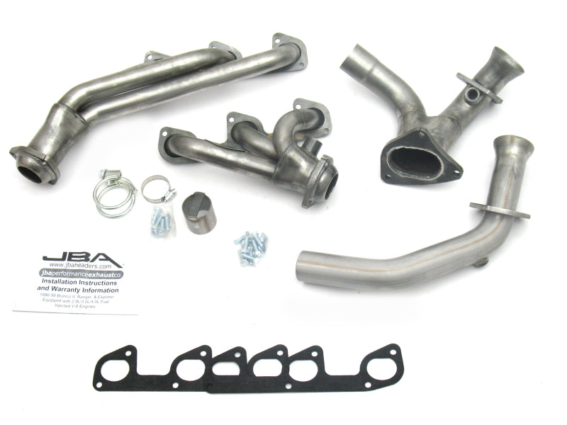 Collecteur d'échappement JBA 95-97 Ford Ranger 4.0L OHV 1-1/2 po primaire brut 409SS Cat4Ward