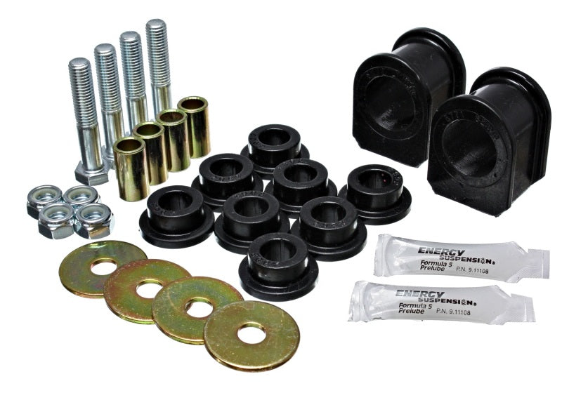 Bagues de cadre de barre stabilisatrice arrière noires pour Ford Mustang 05-07 Energy Suspension (toutes les pièces métalliques doivent être réutilisées)