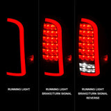 Feux arrière à LED ANZO 05-15 Toyota Tacoma avec barre lumineuse séquentielle, boîtier noir, lentille fumée