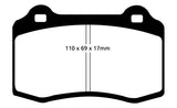 Plaquettes de frein avant EBC 92-00 Dodge Viper 8.0 Bluestuff