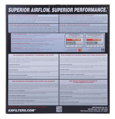Filtre à air K&amp;N Supra 87-92 Turbo et non turbo