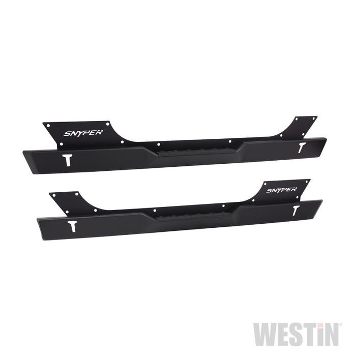 Marchepieds Westin/Snyper 07-17 Jeep Wrangler Rock Slider - Noir texturé