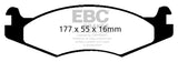 Plaquettes de frein avant EBC 92-03 Am General H1 Yellowstuff