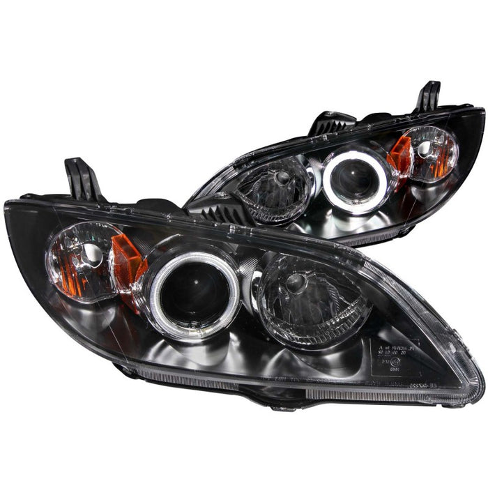 Phares de projecteur ANZO 2004-2008 Mazda 3 avec halo noir (CCFL)