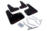 Garde-boue noir Rally Armor 12-19 Ford Focus ST / 16-19 RS avec logo rouge