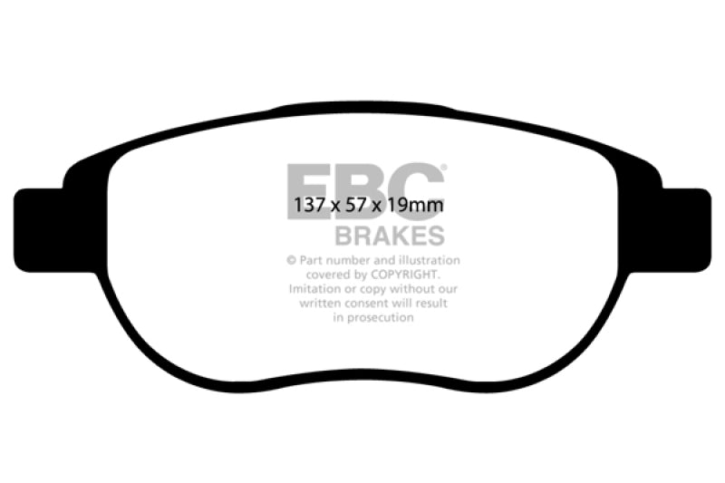 Plaquettes de frein sport EBC Brakes Greenstuff série 2000