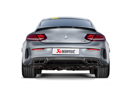Arrière de catalyseur Akrapovic 16-17 AMG C63 Coupé Evolution Line (titane) avec embouts en carbone (tuyau de liaison requis)
