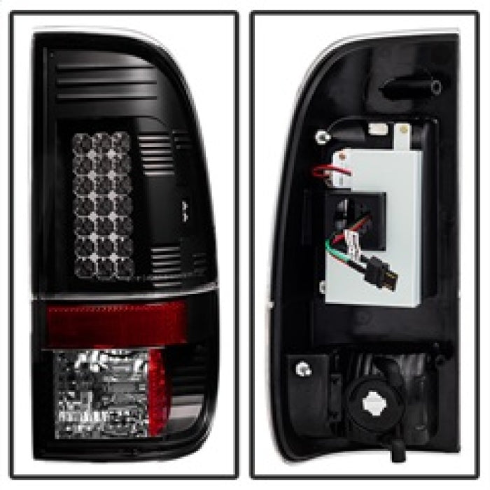 Spyder Ford Super Duty 08-15 LED Tail Lights Black ALT-YD-FS07-LED-BK