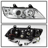 Phares de projecteur Spyder BMW Z3 96-02 LED Halo Chrome High H1 Low H1 PRO-YD-BMWZ396-HL-C