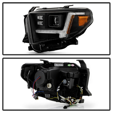 Phares à module LED haute puissance Spyder Apex 14-21 Toyota Tundra – Noir (PRO-YD-TTU14V2AP-SBSEQ-BK)