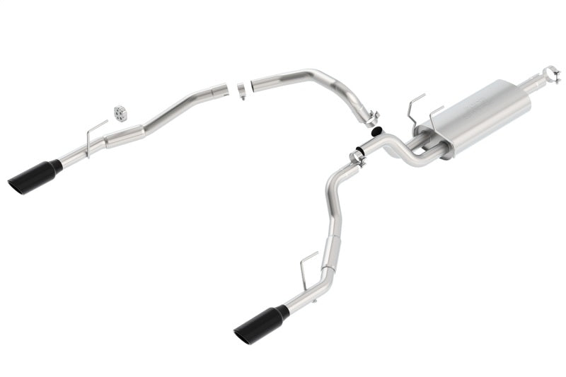 Borla 09-17 Dodge Ram 1500 5.7L V8 3in to Dual 2.5in Single Round Rolled Angle-Cut S-type Exhaust