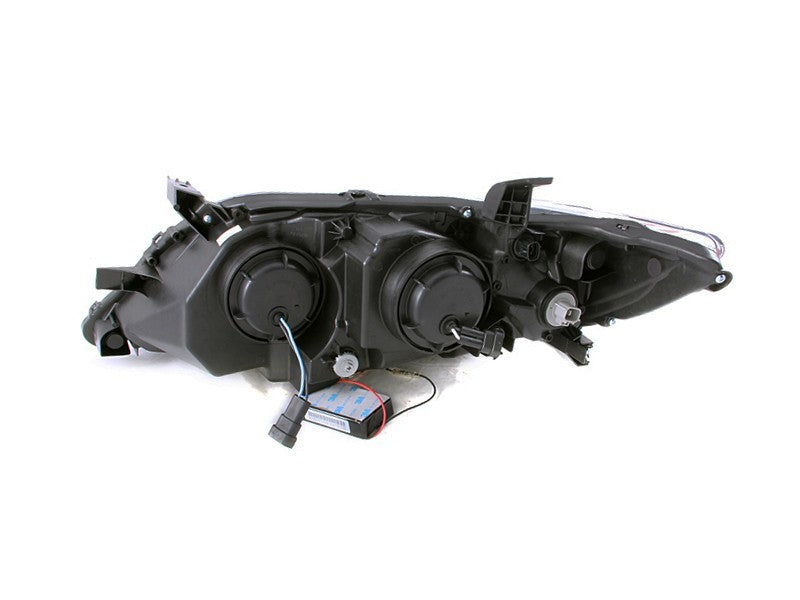 Phares de projecteur ANZO 2010-2011 Toyota Camry avec halo noir (CCFL)