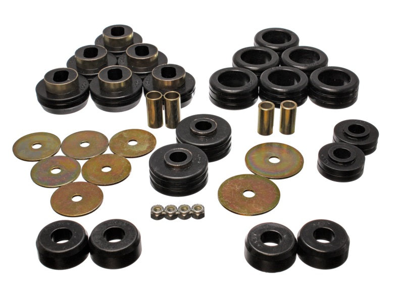 Ensemble de supports de carrosserie noirs Energy Suspension 92-97 GM Denali XL/Blazer/Yukon XL 4WD