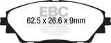 Plaquettes de frein avant Yellowstuff EBC 14+ Mazda 3 2.0 (fabrication japonaise)