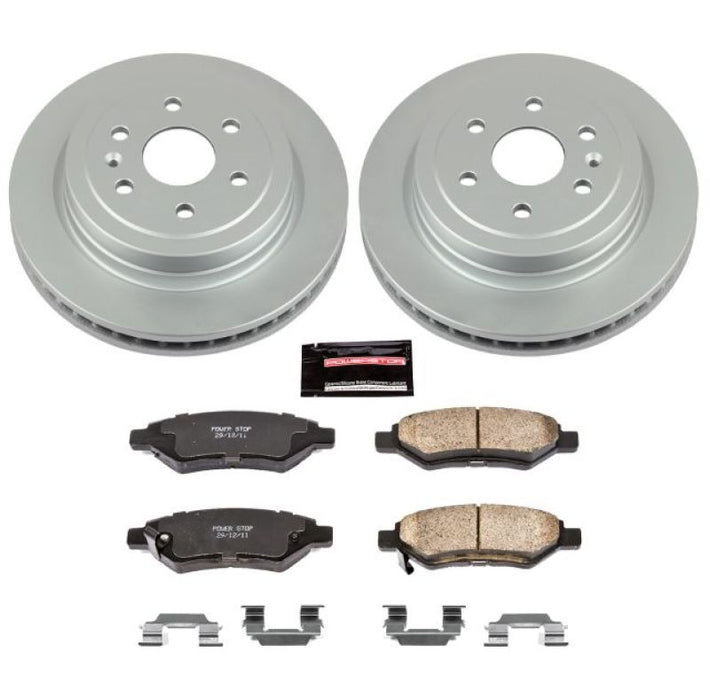 Kit de freins arrière Power Stop 10-16 Cadillac SRX Z17 Evolution Geomet avec revêtement