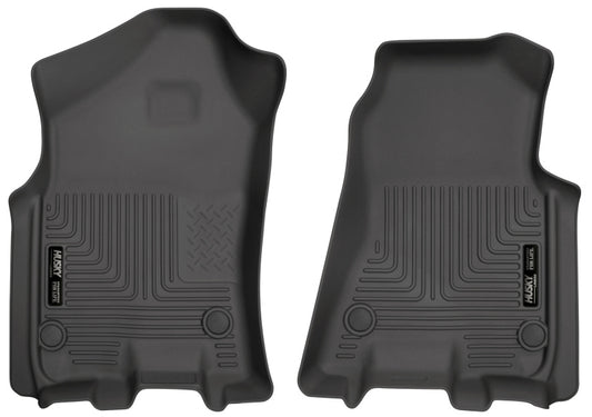 Husky Liners 2019 Ram 1500 Crew Cab WeatherBeater Black Front Row Floor Liners