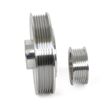 Kit de poulies de transmission inférieures BBK 96-01 Mustang 4.6 GT Cobra - Aluminium CNC léger (3 pièces)