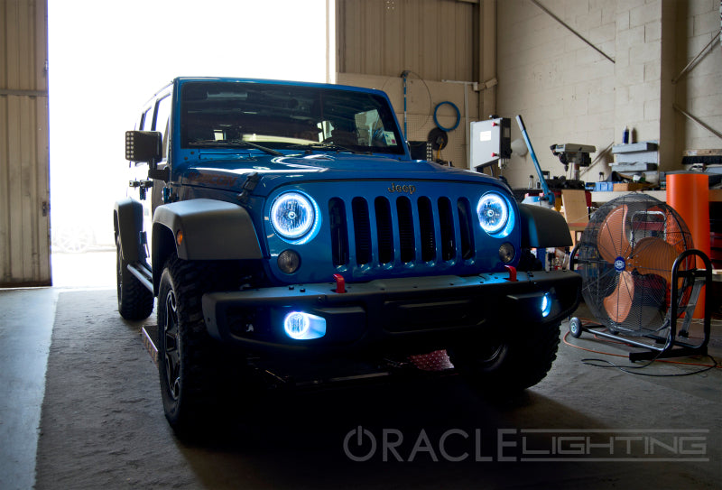 Kit Halo LED étanche Oracle Jeep Wrangler JK 07-17 - Blanc VOIR LA GARANTIE