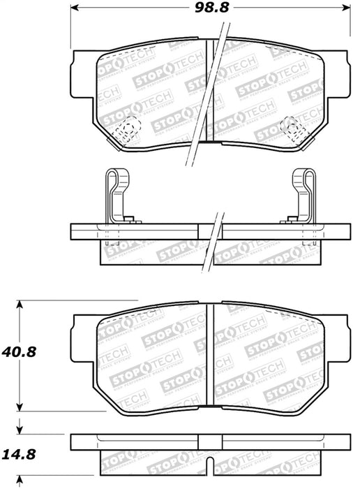 Plaquettes de frein StopTech Street