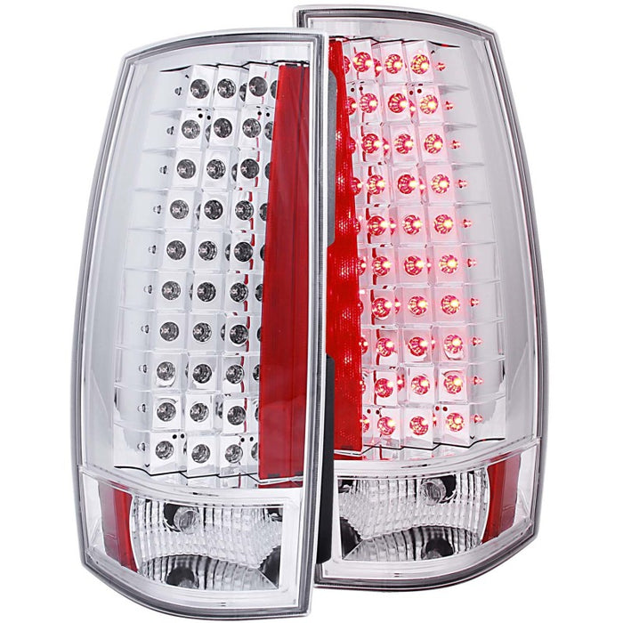 Feux arrière à LED ANZO 2007-2014 Chevrolet Suburban Rouge/Clair G4