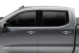 Déflecteurs de fenêtre à profil bas AVS 05-18 Nissan Frontier Crew Cab Ventvisor 4 pièces - Noir mat