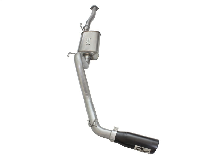 Système d'échappement aFe MACH Force XP 2,5 pouces Cat-Back en acier inoxydable avec embout noir Toyota Tacoma 13-14 2,7 L