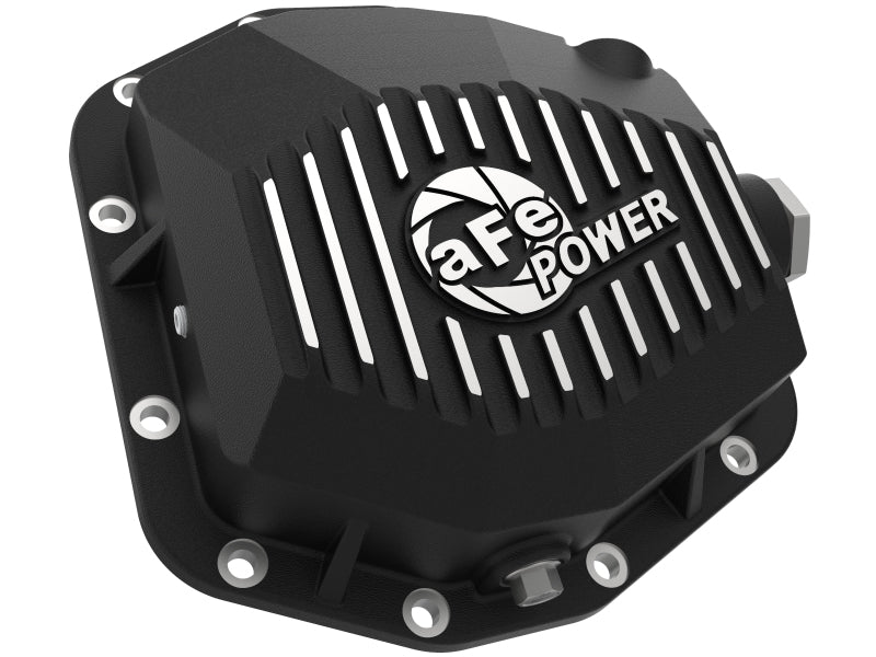 Cache différentiel arrière aFe Street Series noir avec ailettes usinées 20+ Jeep Gladiator JT (Dana M220)