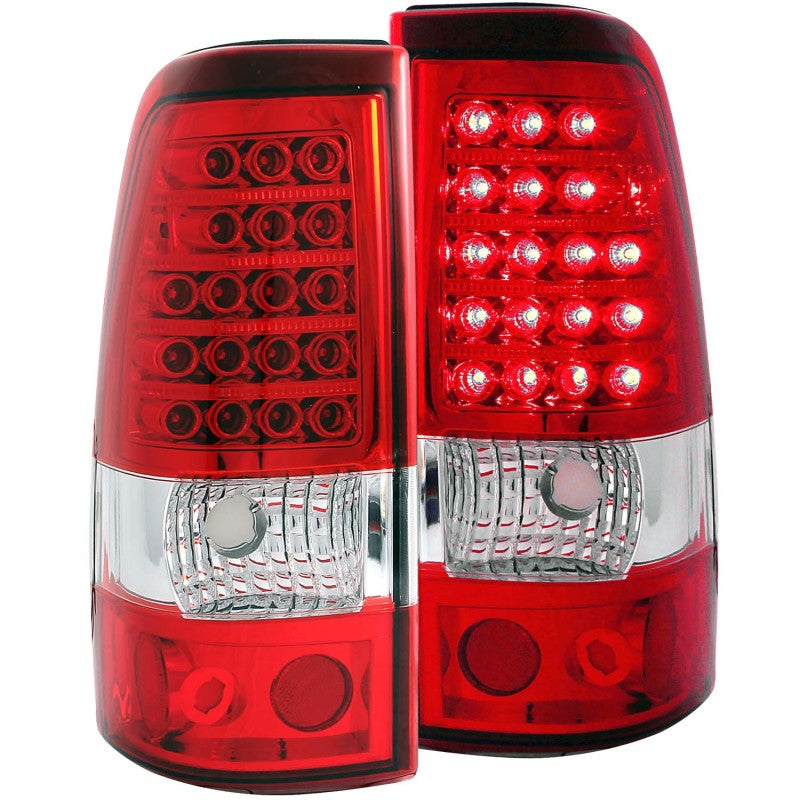 Feux arrière à LED ANZO 2003-2006 Chevrolet Silverado 1500 Rouge/Clair