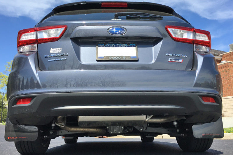 Rally Armor 17-22 Subaru Impreza Black UR Mud Flap w/ Blue Logo