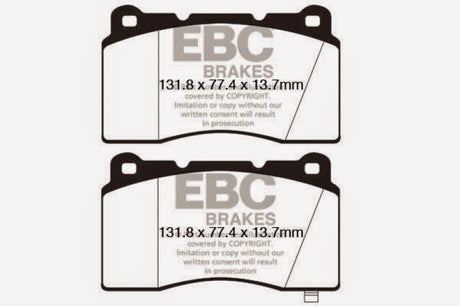 Plaquettes de frein avant EBC 09+ Hyundai Genesis Coupé 2.0 Turbo (Brembo) Bluestuff