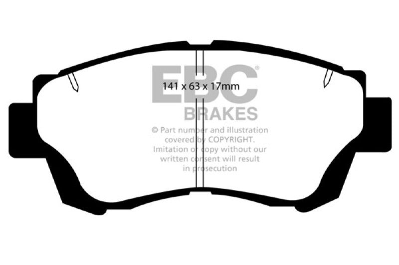 Plaquettes de frein avant EBC 92-96 Lexus ES300 3.0 Yellowstuff