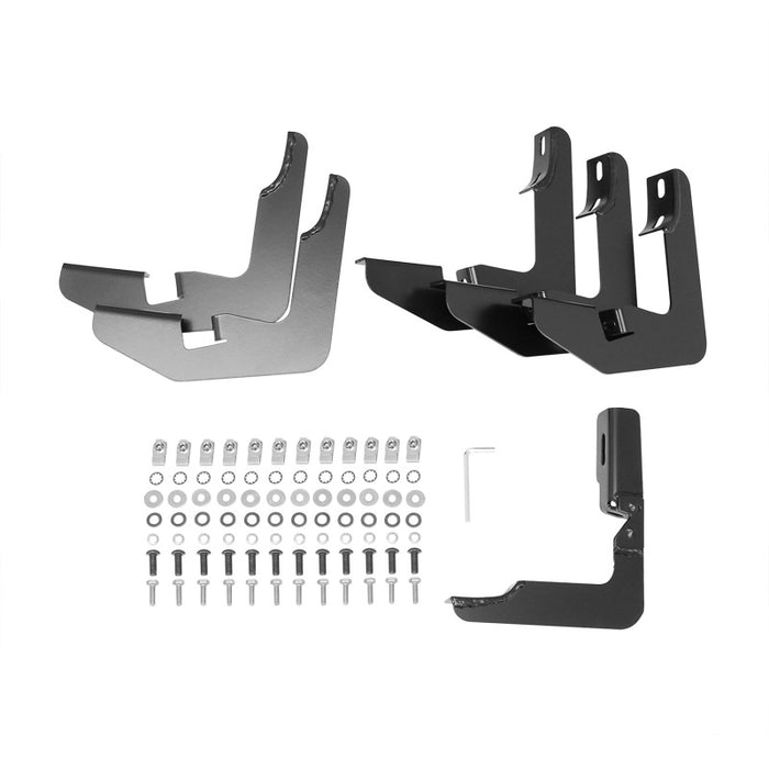 Westin 2014-2018 Chevy Silverado 1500 Crew Cab PRO TRAXX 5 Oval Nerf Step Bars - Black