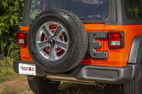 Charnière de porte-pneus Rugged Ridge Spartacus HD moulée pour Jeep Wrangler JL 18-20