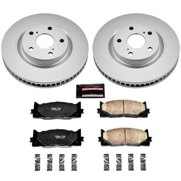 Kit de freins Power Stop 13-18 avec revêtement Geomet Z17 Evolution pour Lexus ES300h avant