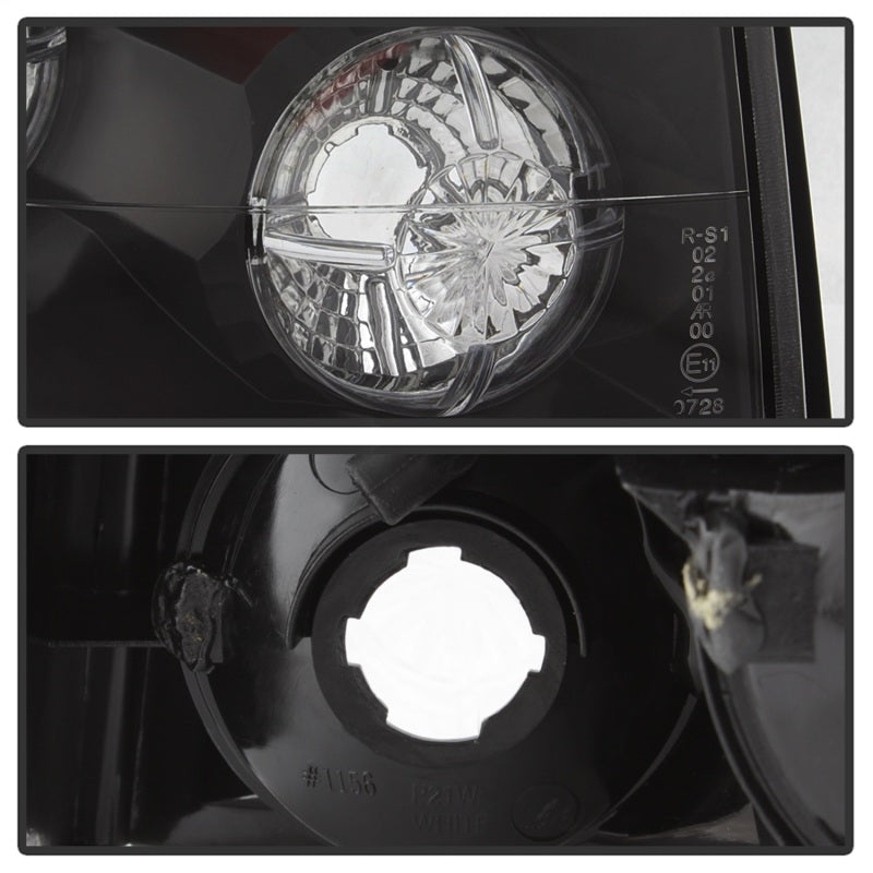 Feux arrière Spyder Hyundai Santa Fe 01-06 (modèle 01-04, utilisez uniquement 3 ampoules) Euro Blk ALT-YD-HYSF01-BK